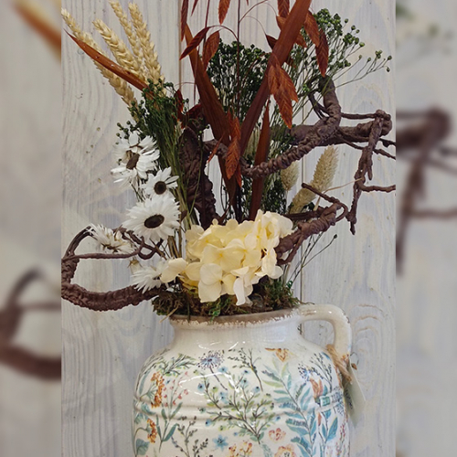 Jarrón De Flores Preservadas